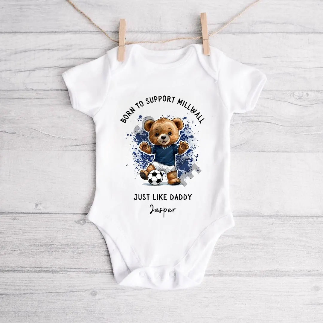 BORN TO SUPPORT MILLWALL BABY VEST