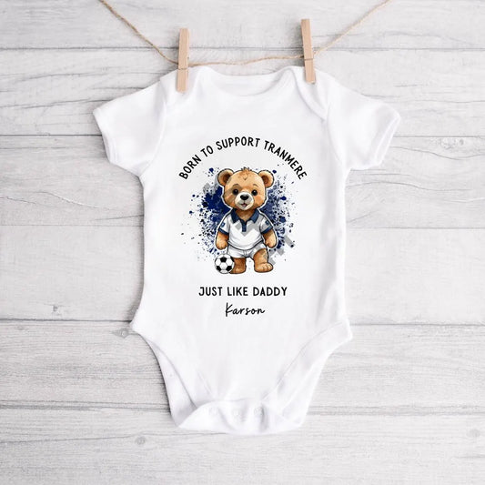 BORN TO SUPPORT TRANMERE BABY VEST