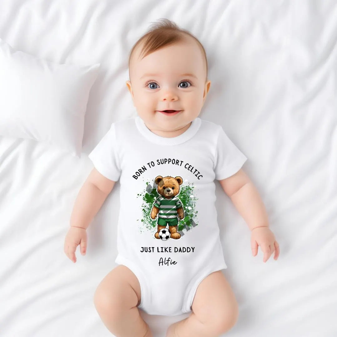 BORN TO SUPPORT CELTIC BABY SET