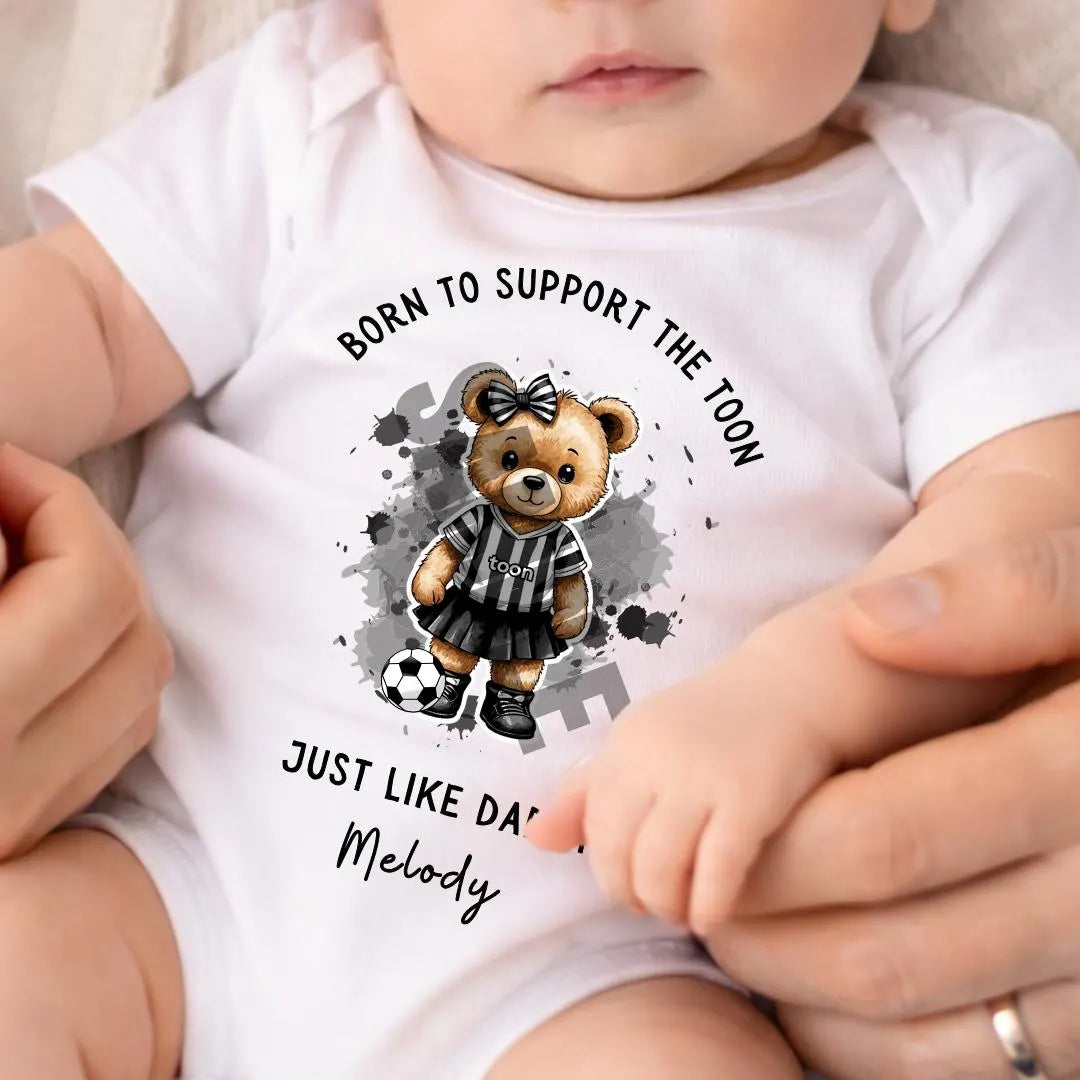 BORN TO SUPPORT NUFC BABY VEST