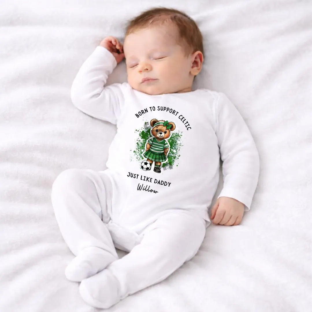 BORN TO SUPPORT CELTIC BABY SET