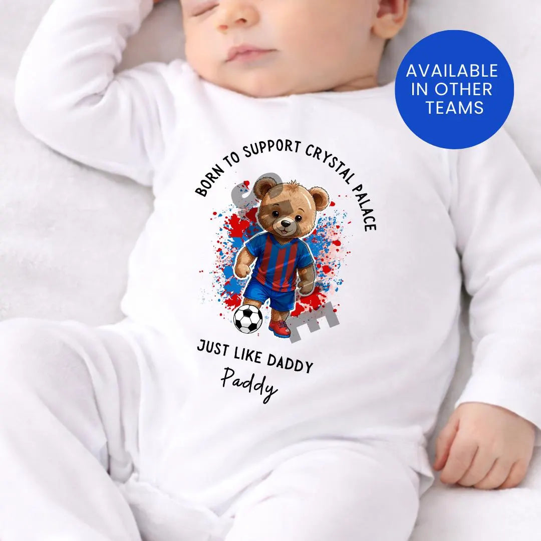 BORN TO SUPPORT CRYSTAL PALACE BABY VEST