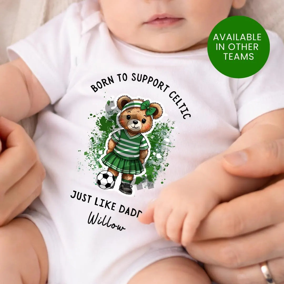 BORN TO SUPPORT CELTIC BABY SET