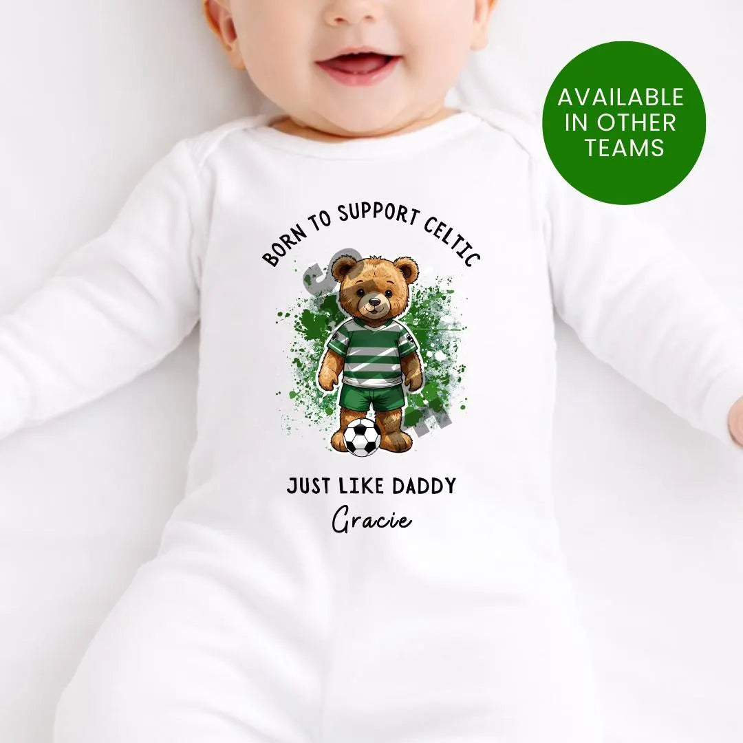 BORN TO SUPPORT CELTIC BABY SET