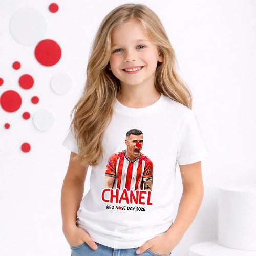 SUNDERLAND PLAYER RED NOSE DAY T-SHIRT