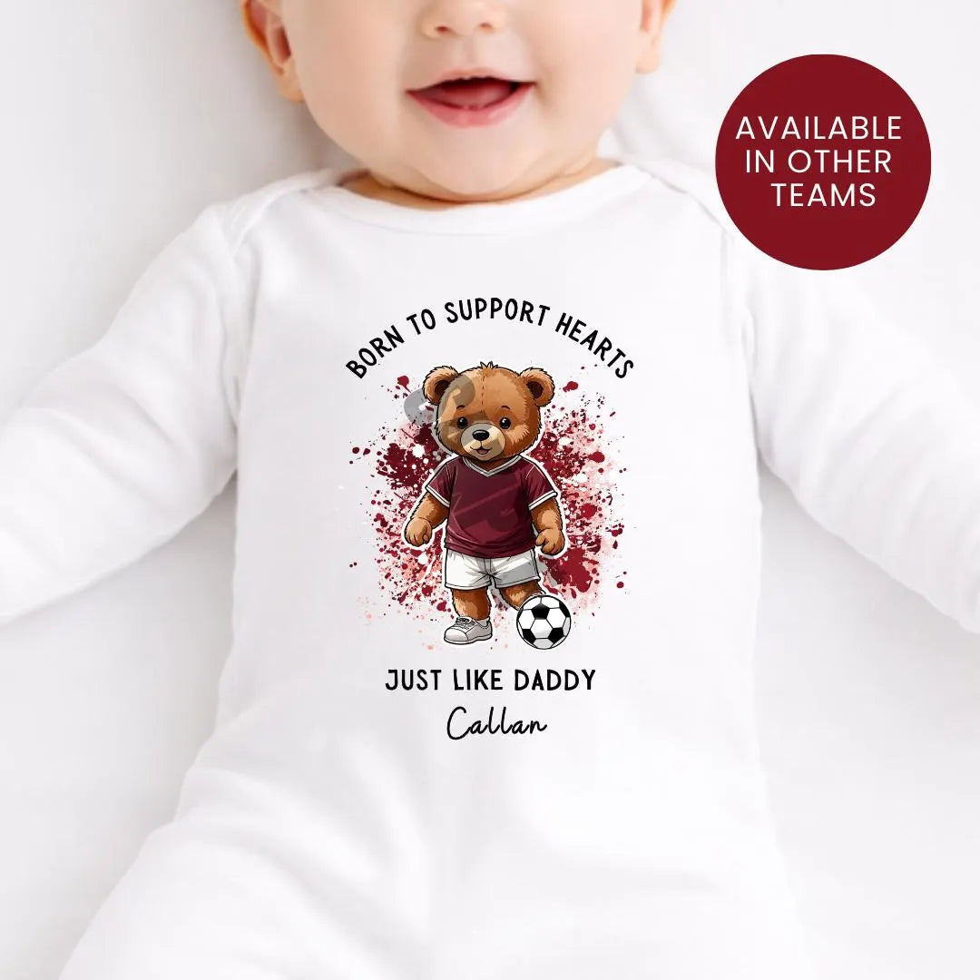BORN TO SUPPORT HEARTS BABY VEST