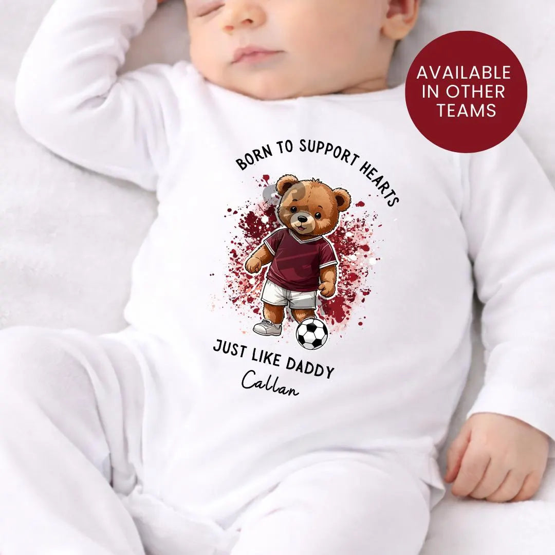 BORN TO SUPPORT HEARTS BABY VEST