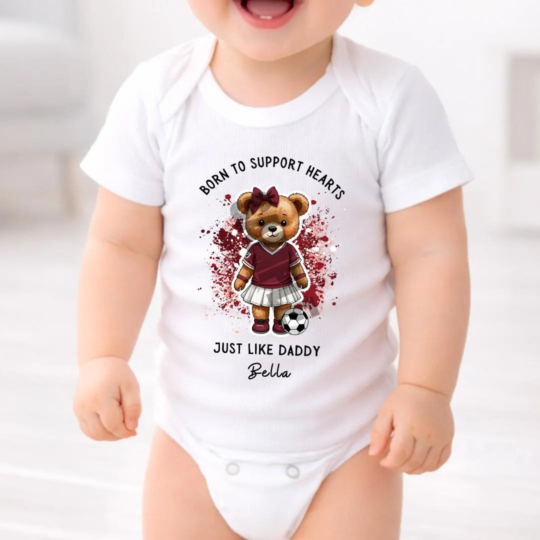 BORN TO SUPPORT HEARTS BABY VEST