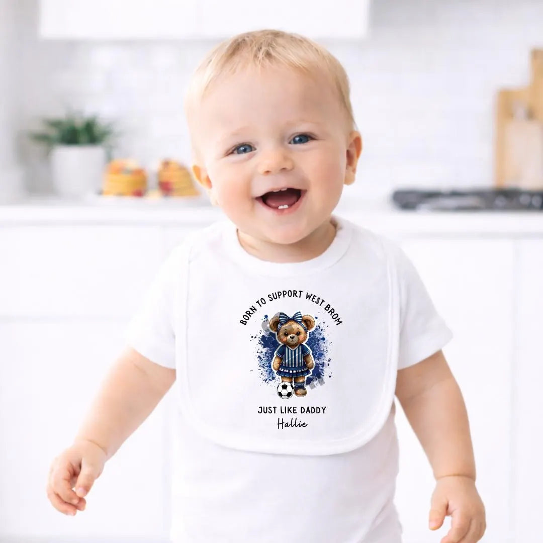 BORN TO SUPPORT WEST BROM BABY SET