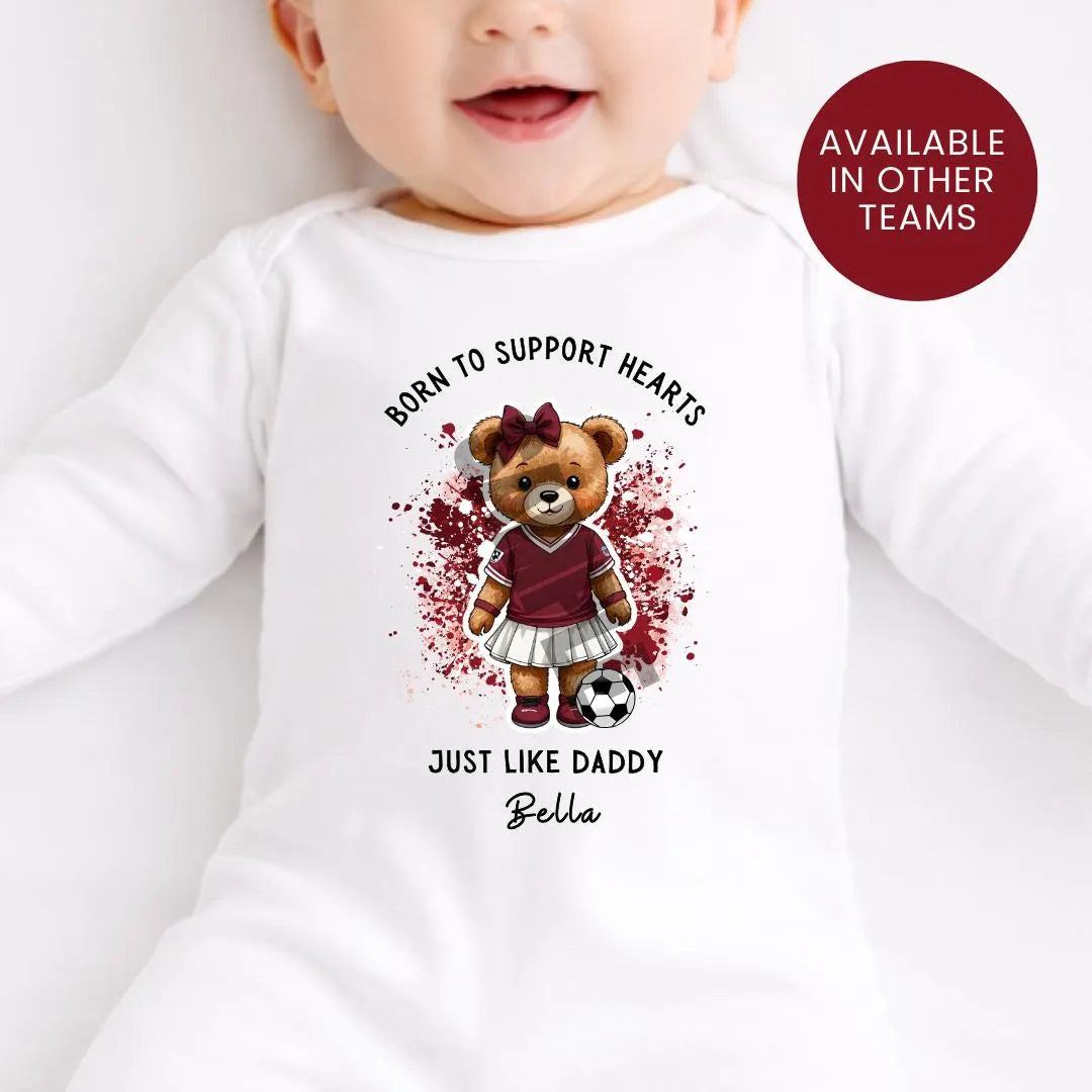 BORN TO SUPPORT HEARTS BABY VEST
