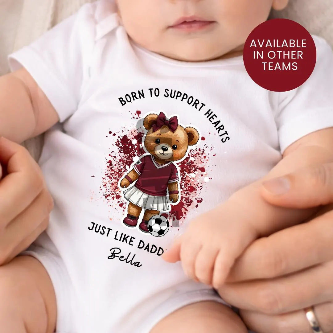 BORN TO SUPPORT HEARTS BABY VEST
