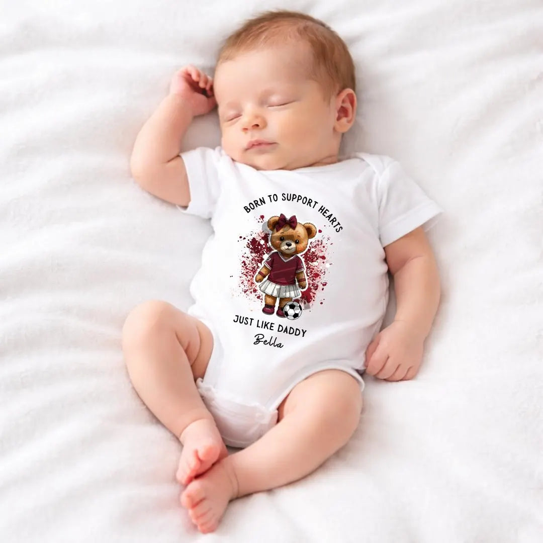 BORN TO SUPPORT HEARTS BABY VEST