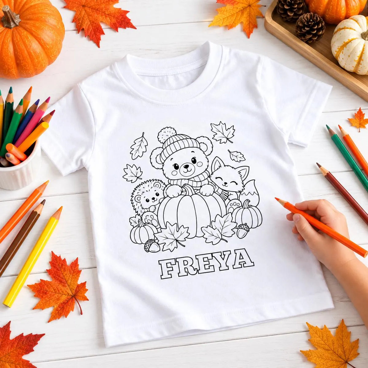 AUTUMN COLOURING T-SHIRT