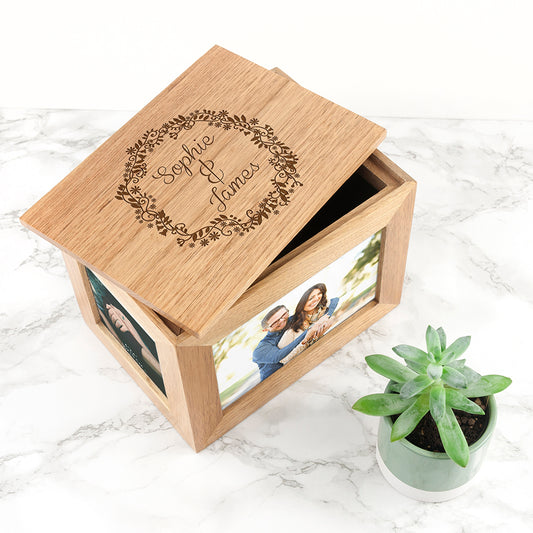 COUPLES PHOTO CUBE KEEPSAKE BOX