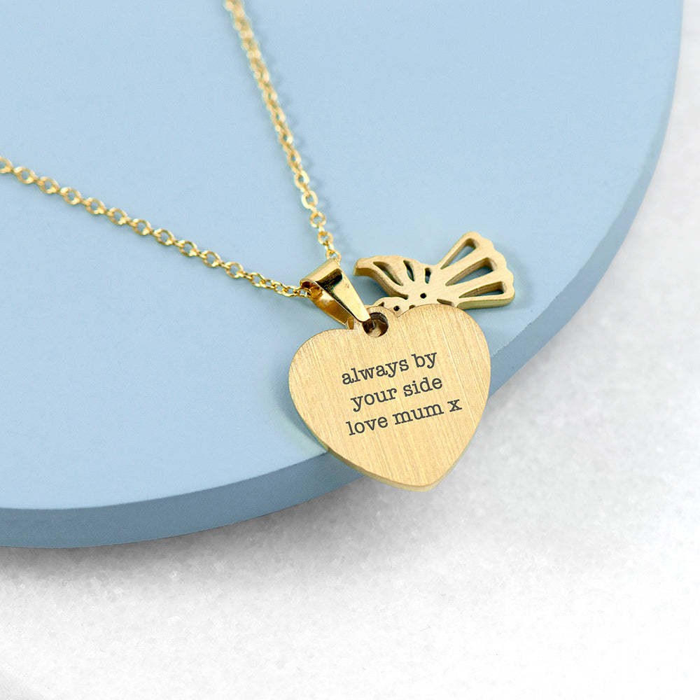 GOLD GUARDIAN ANGEL NECKLACE