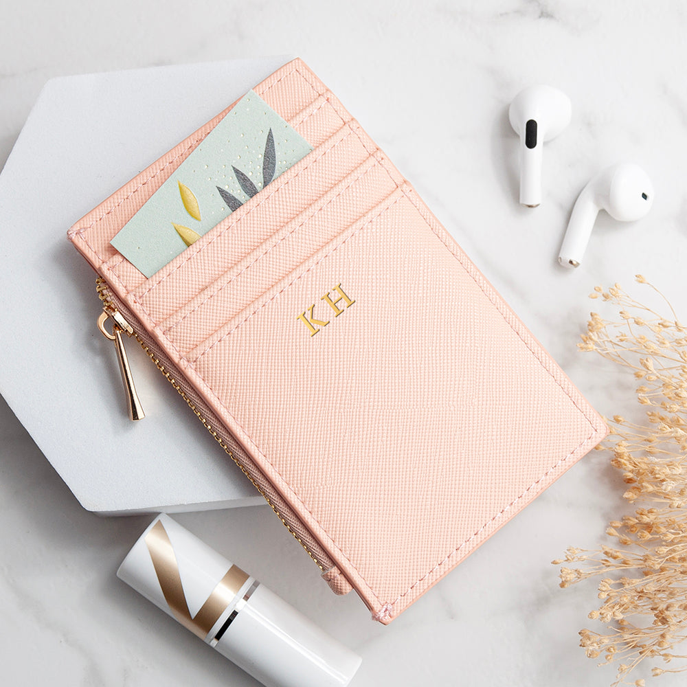 PINK LEATHER CARDHOLDER