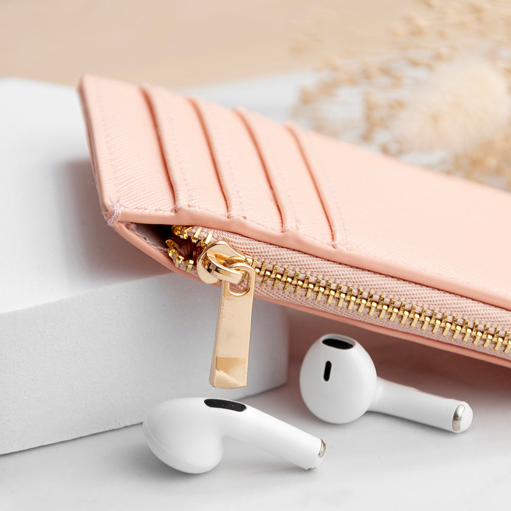 PINK LEATHER CARDHOLDER