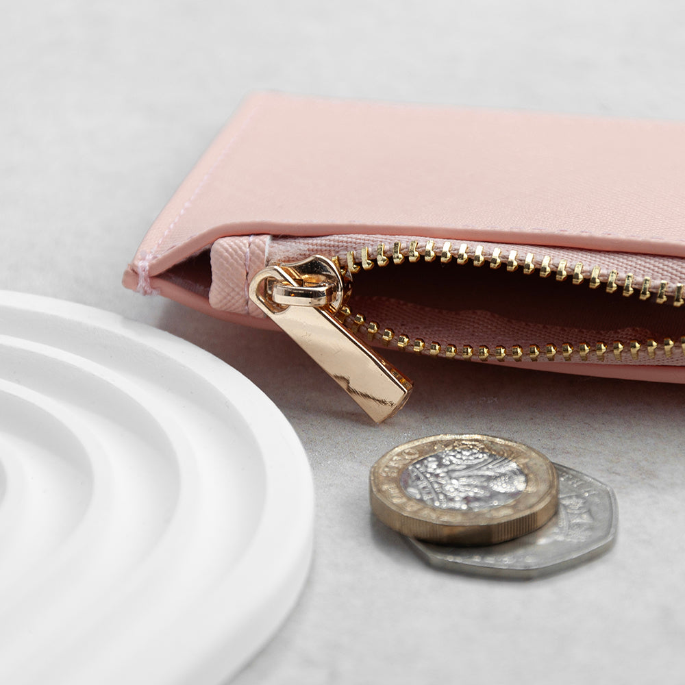 PINK LEATHER CARDHOLDER