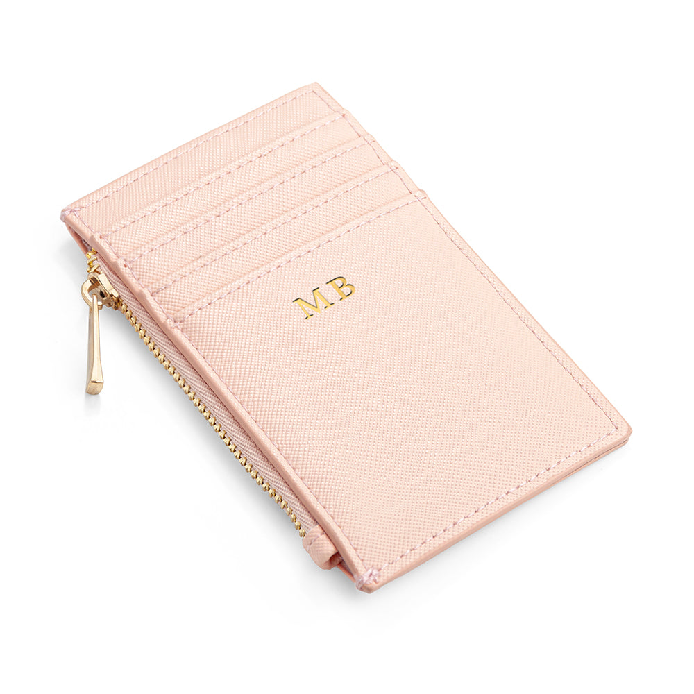 PINK LEATHER CARDHOLDER