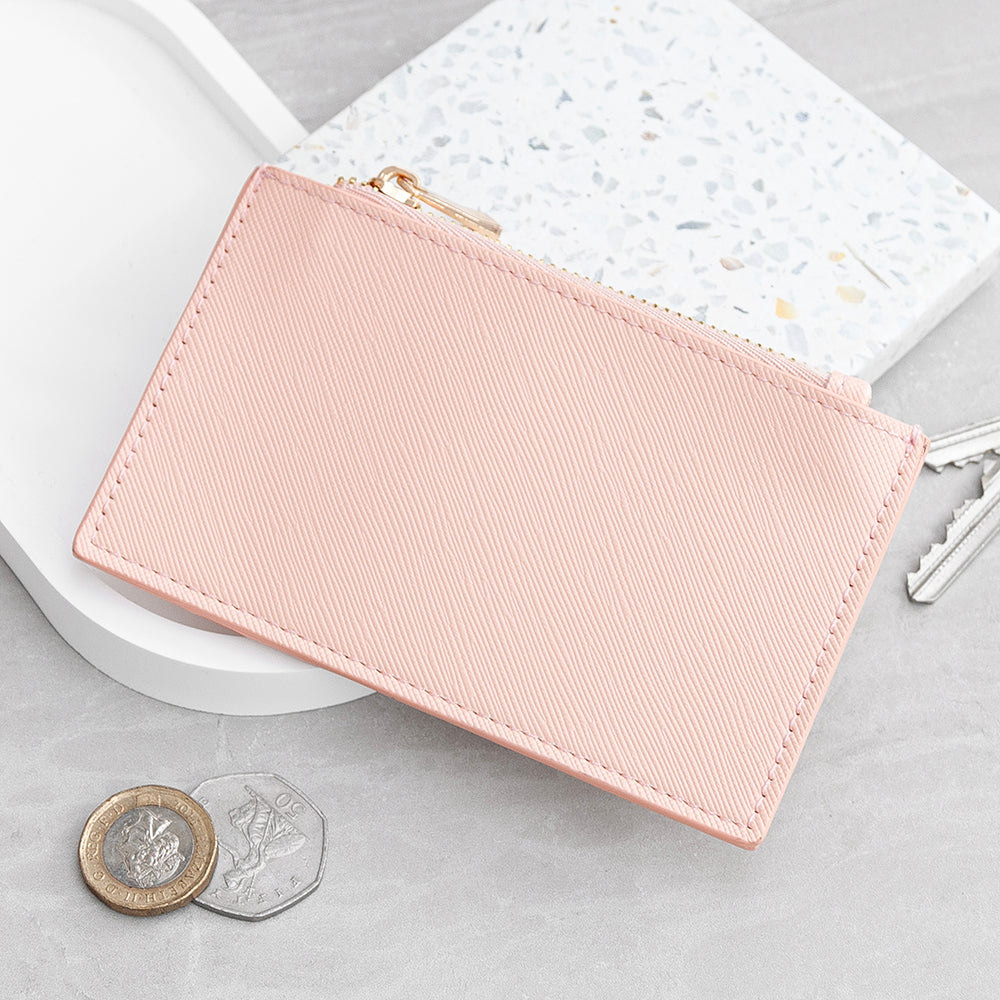 PINK LEATHER CARDHOLDER