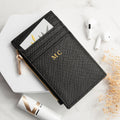 BLACK LEATHER CARDHOLDER