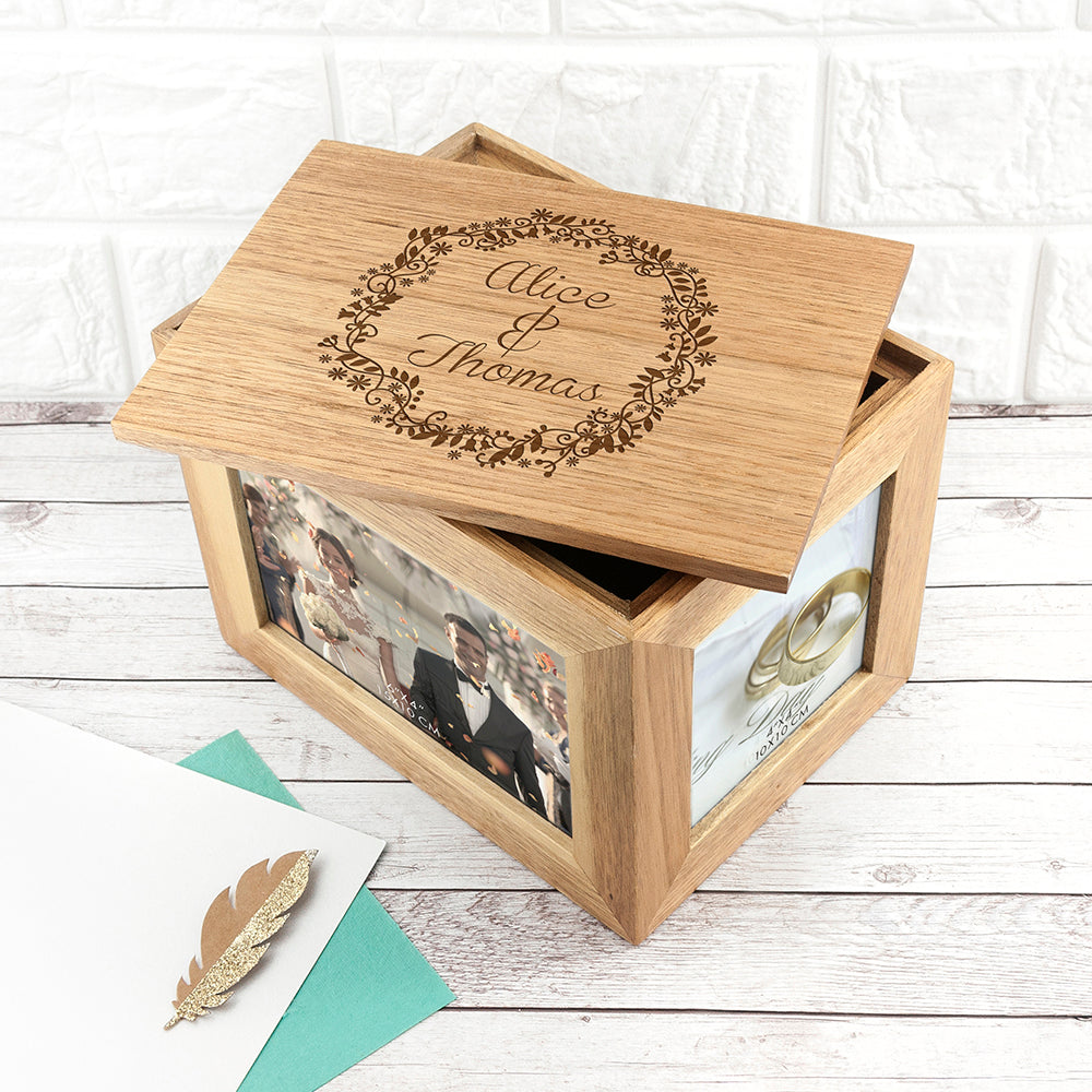 COUPLES PHOTO CUBE KEEPSAKE BOX